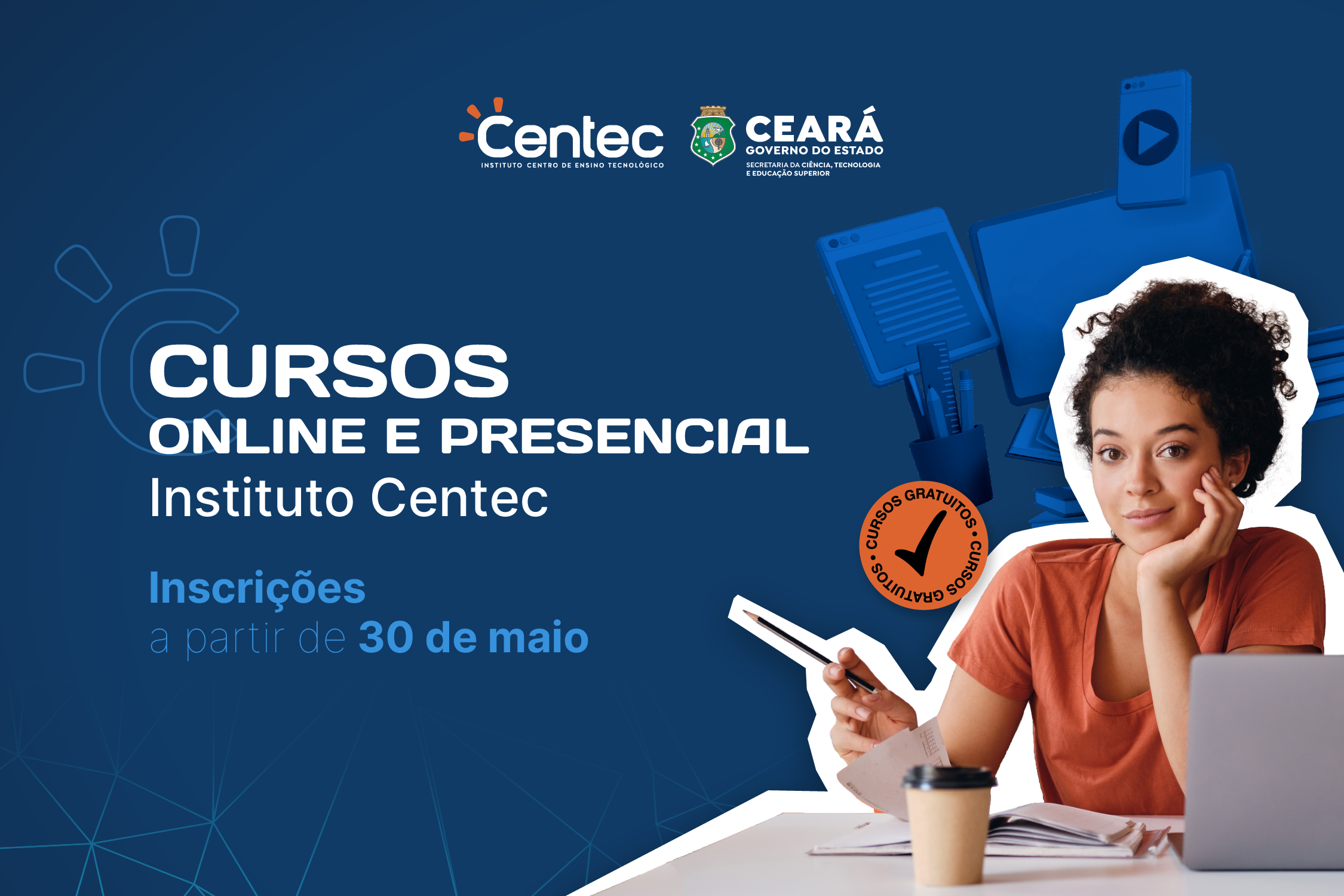 Secitece, por meio do Centec, oferta mais de mil vagas para cursos de qualificação